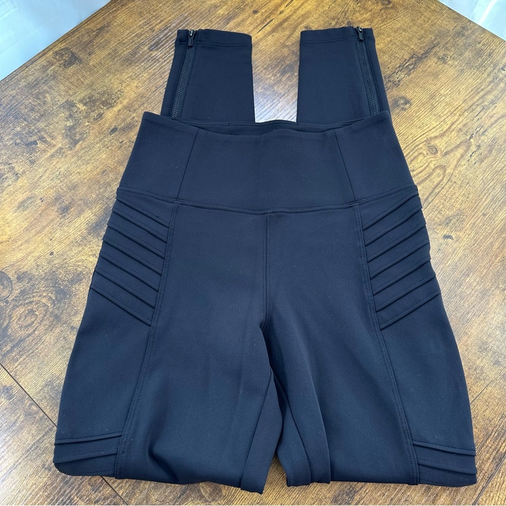 Athleta Black Delancy Moto Tights XS - Picture 7 of 15